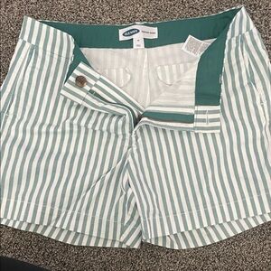 Old Navy Women's Mint Striped Shorts